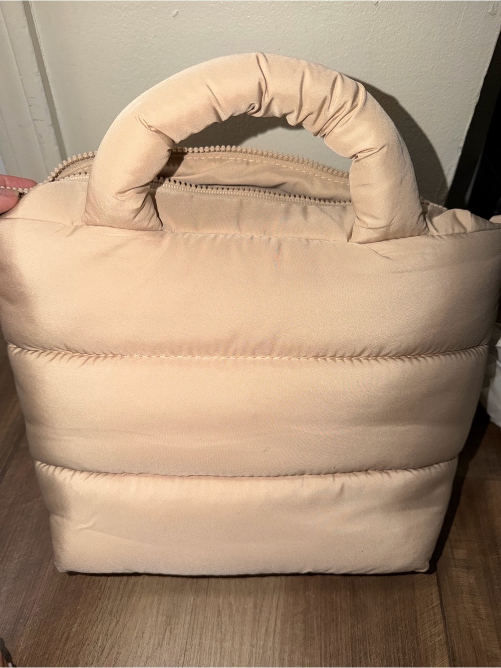 Wilo The Label Quilted Tote ๐ค | Beige | NWT - Picture 3 of 9
